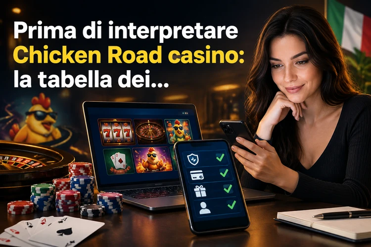 Prima di interpretare Chicken Road casino: la tabella dei controlli