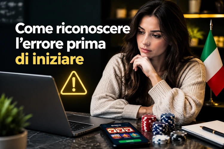 Come riconoscere l’errore prima di iniziare