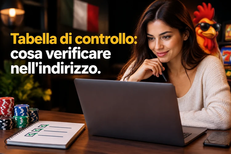 Tabella di controllo: cosa verificare nell'indirizzo
