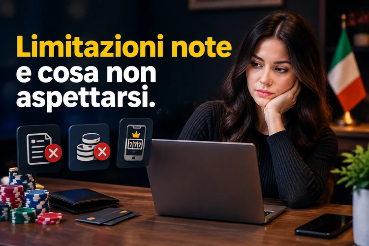 Limitazioni note e cosa non aspettarsi